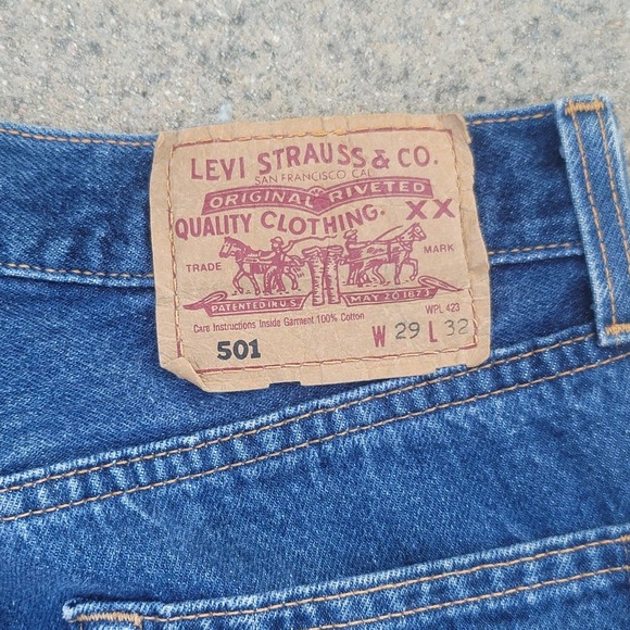 Levi's 501 Upcycled Repurposed Button-fly Denim Skirt - Picture 6 of 6